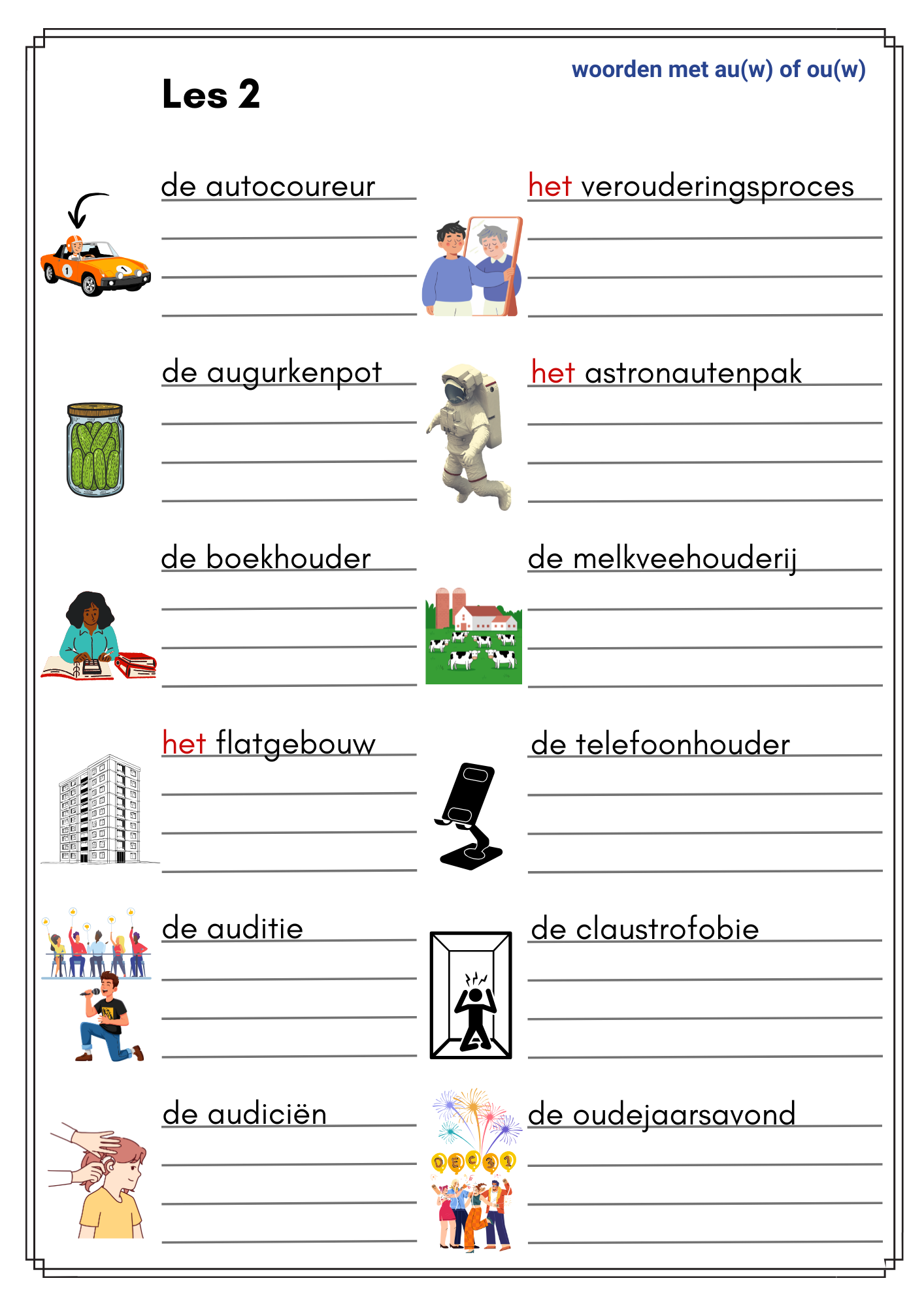 Kampioen in spelling! - M7 en E7 - NT2-versie