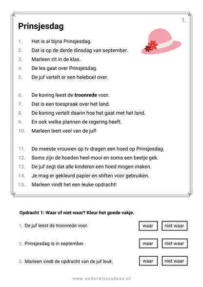 50 teksten van de week (Groep 3/4)