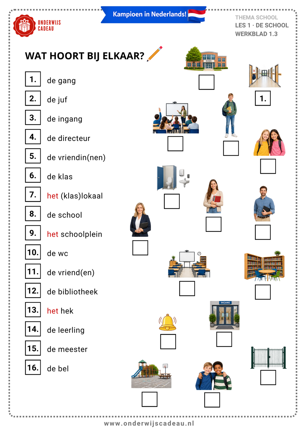 NIEUW! Woordenschattrainer - School