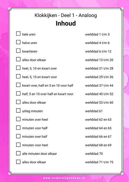 Klokkijken - Deel 1 (Analoog)