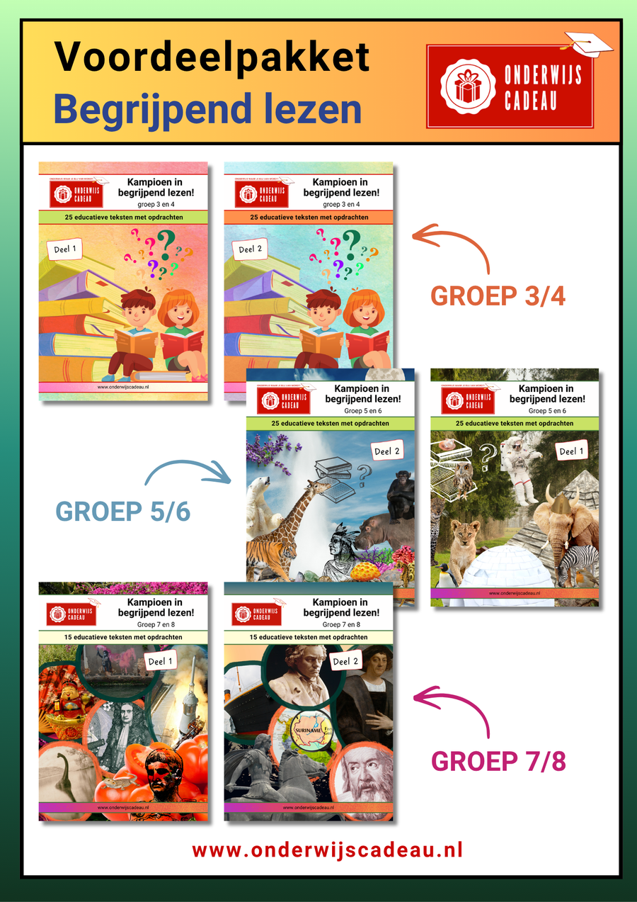 Nieuw: Het voordeelpakket Begrijpend lezen voor groep 3 t/m 8