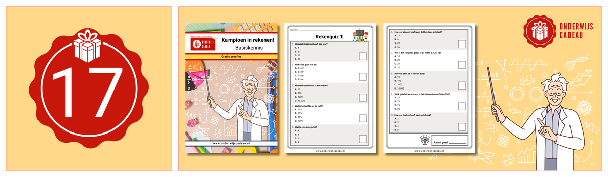 Dag 17: "Juf, kunnen we please, please, please weer zo'n rekenquiz doen?"