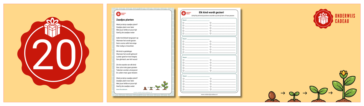 Dag 20: De zaadjes die je vandaag plant