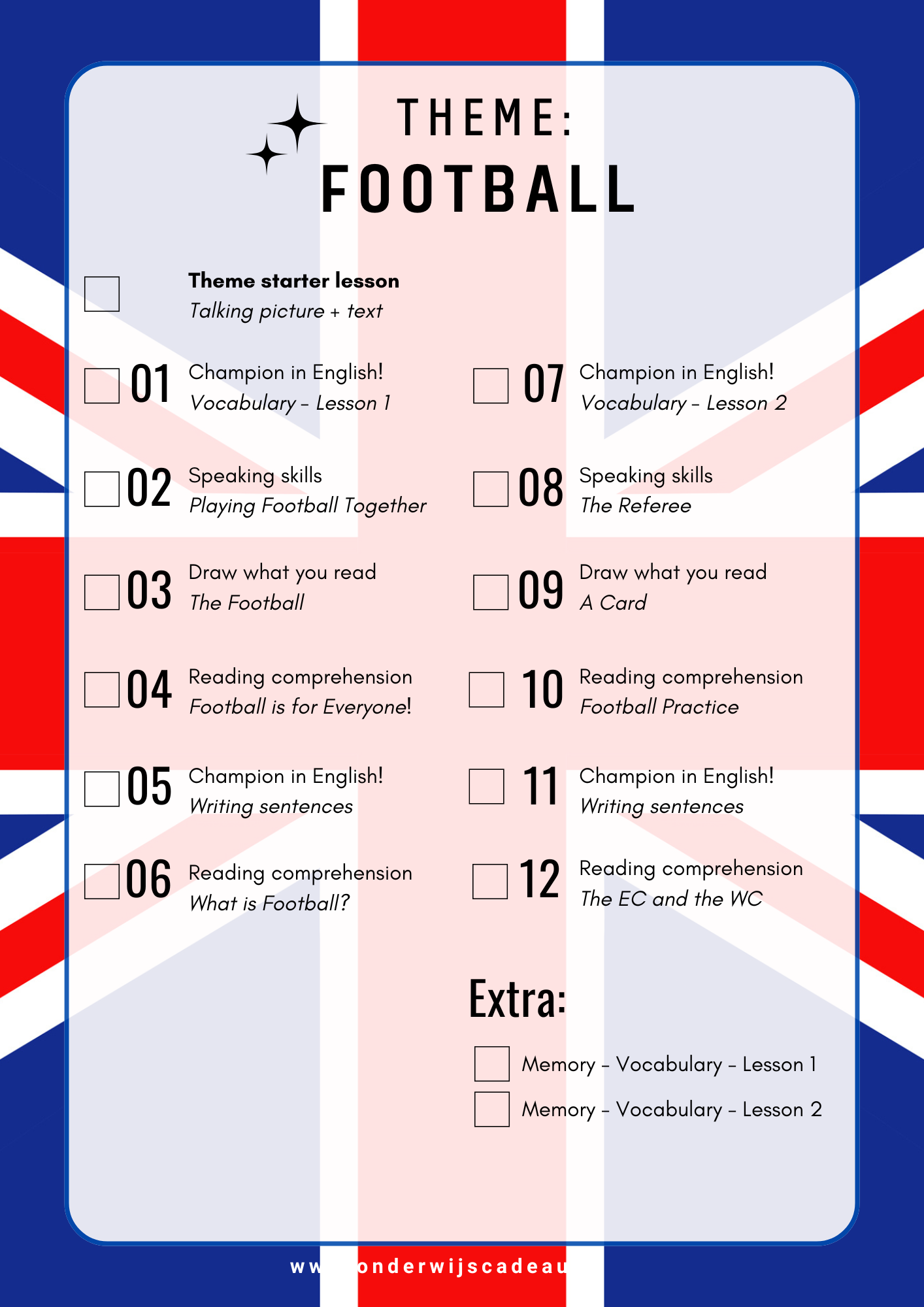 Champion in English! - Football (themapakket)