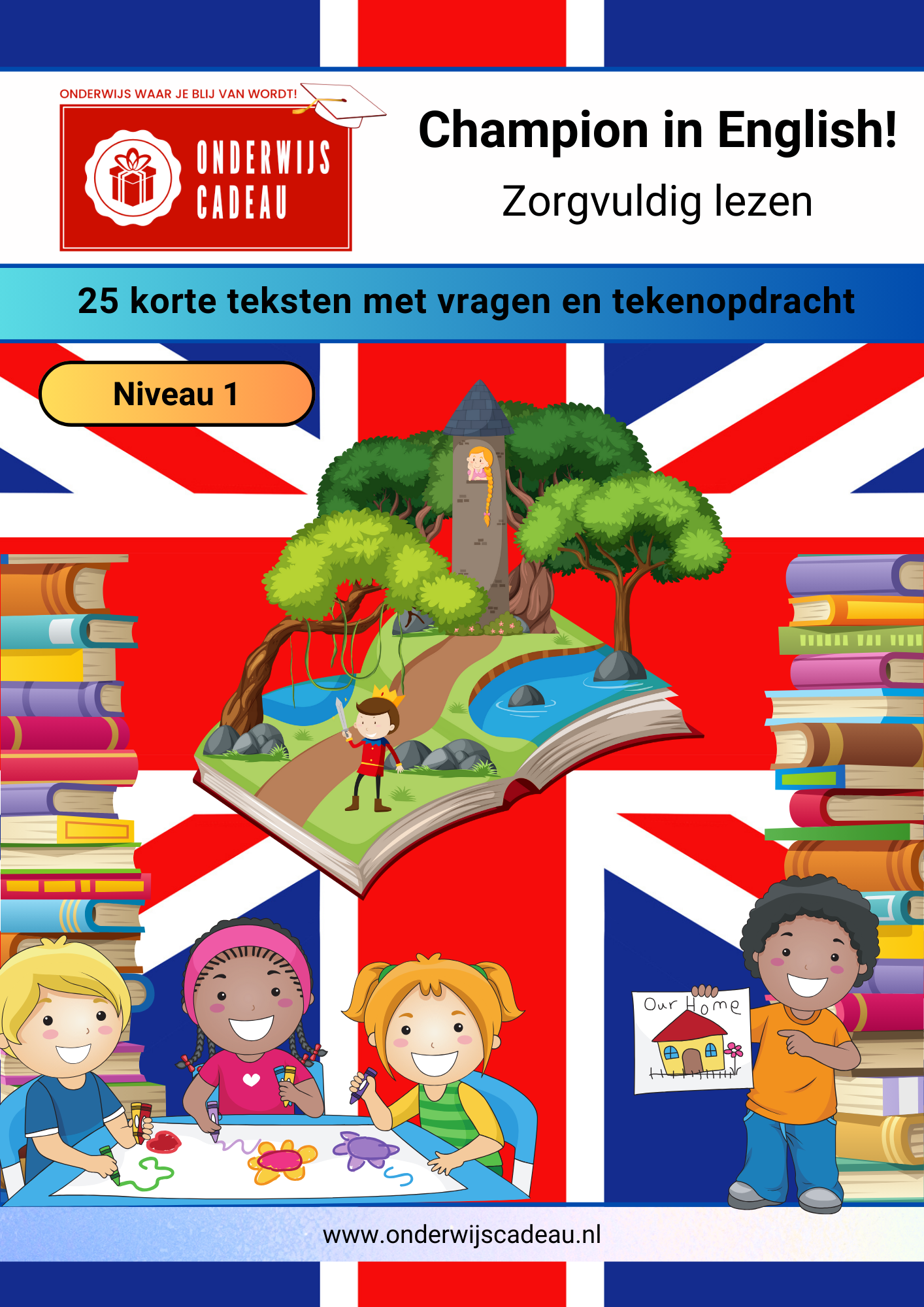 Champion in English! - Zorgvuldig lezen - Niveau 1