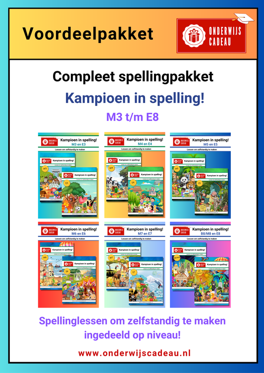 NIEUW! Compleet spellingpakket - M3 t/m E8