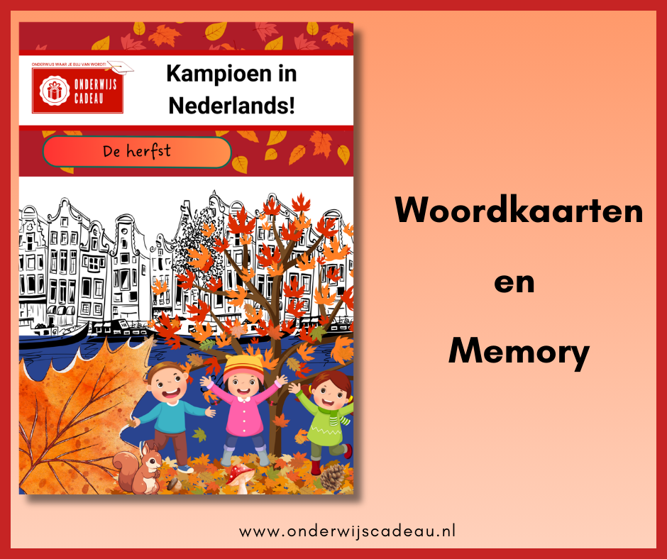 De herfst (NT2) - Woordkaarten en memory