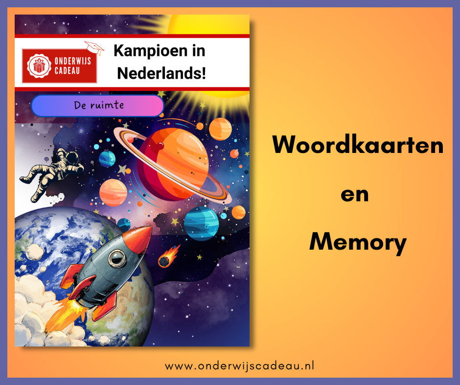 De ruimte (NT2) - Woordkaarten en memory