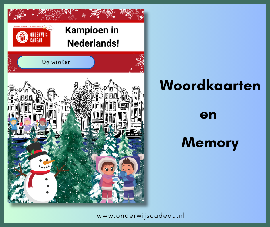 De winter (NT2) - Woordkaarten en memory