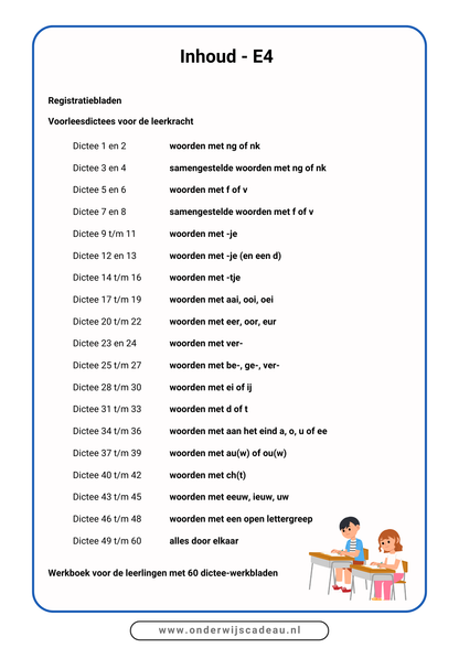 Dictees (NT2) - M4 en E4