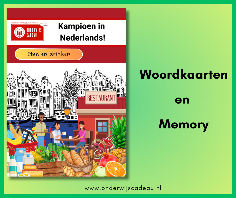 Eten en drinken (NT2) - Woordkaarten en memory