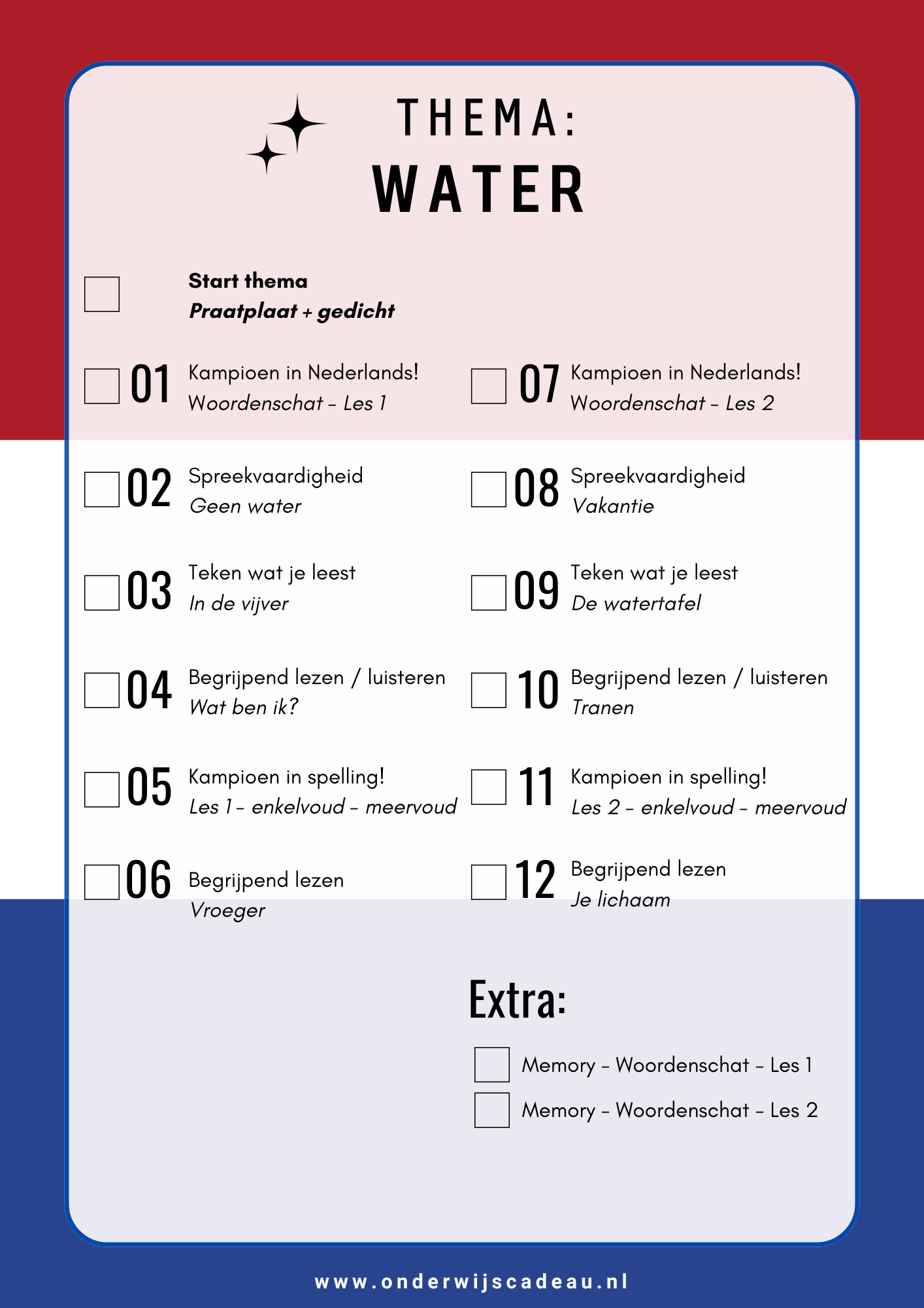 Kampioen in Nederlands! - NT2 - Water