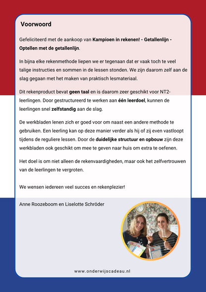 Getallenlijn (NT2) - Deel 2 (optellen)
