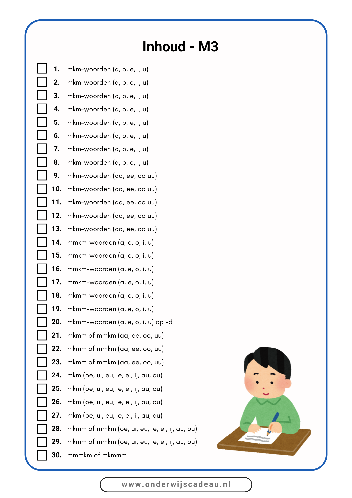 Kampioen in spelling! - M3 en E3 - NT2-versie