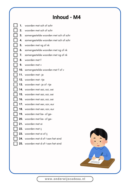 Spelling (NT2) - M4 en E4