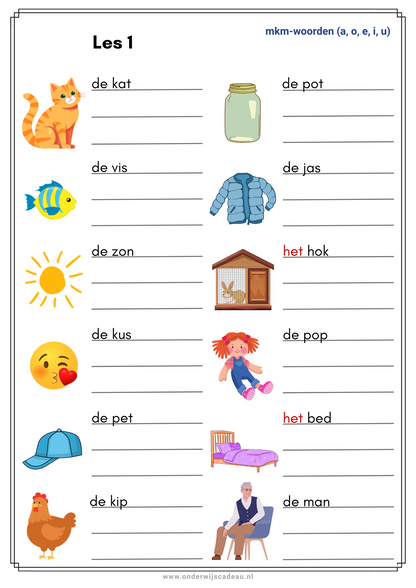 Spelling (NT2) - M3 en E3