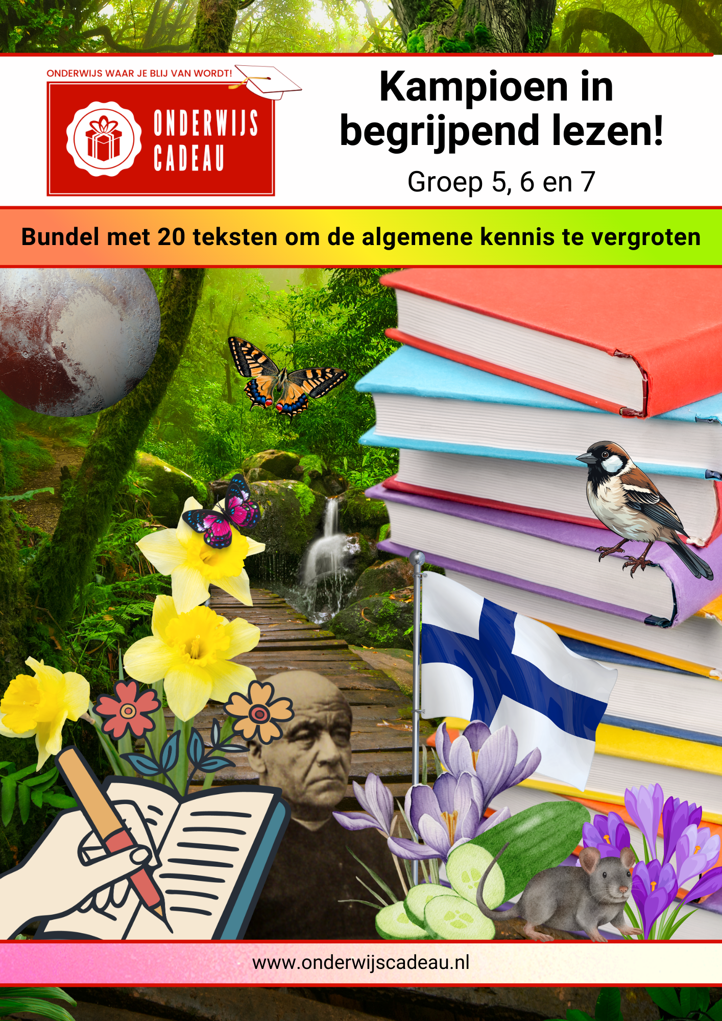 Kampioen in begrijpend lezen! - Groep 5, 6 en 7 (20 teksten van de week)