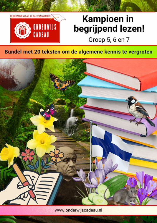 Kampioen in begrijpend lezen! - Groep 5, 6 en 7 (20 teksten van de week)