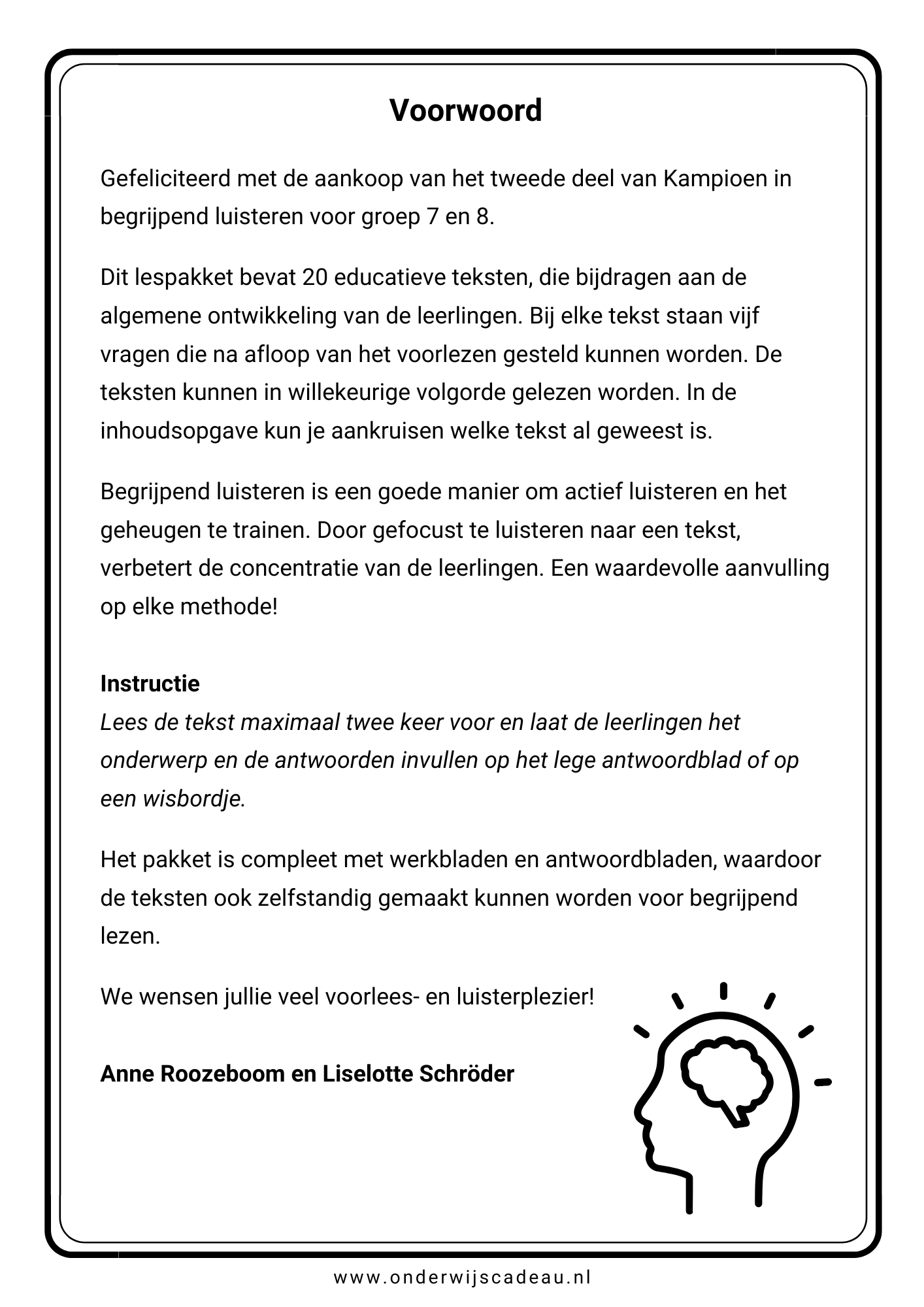 Begrijpend luisteren (Groep 7/8) - Deel 2