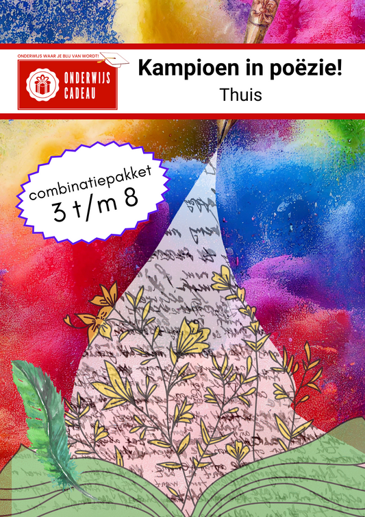 Combinatiepakket - Kampioen in poëzie! - Groep 3 t/m 8 - Thuis