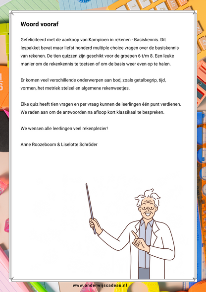 Basiskennis rekenen (quizzen)