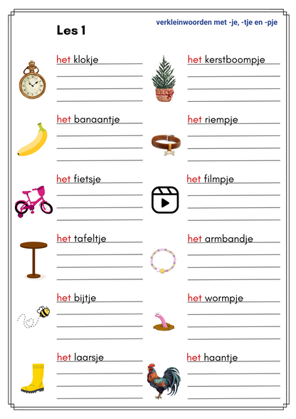 Spelling (NT2) - M5 en E5
