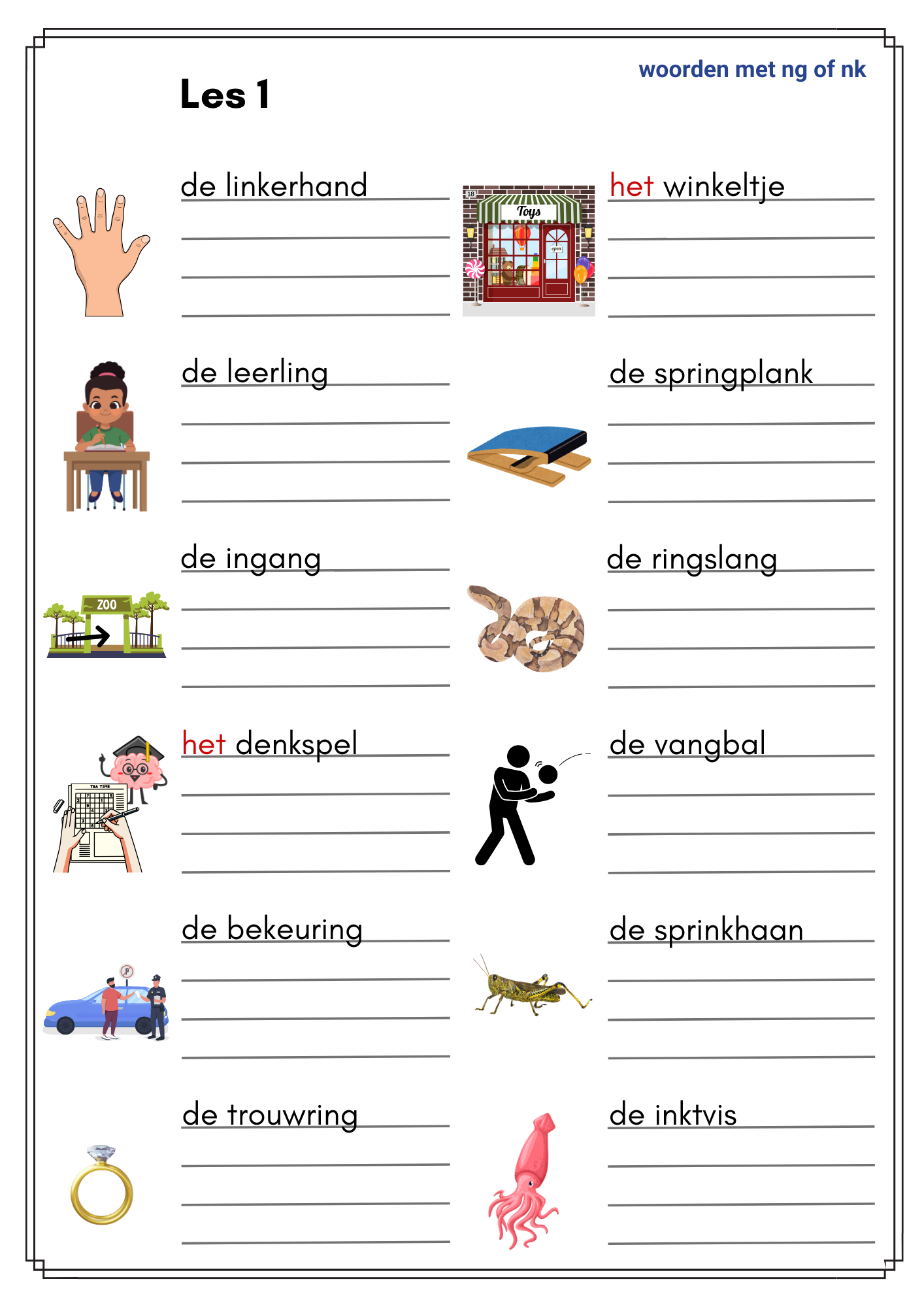 Kampioen in spelling! - M5 en E5 - NT2-versie