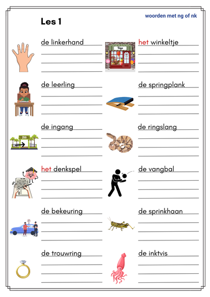 Spelling (NT2) - M5 en E5