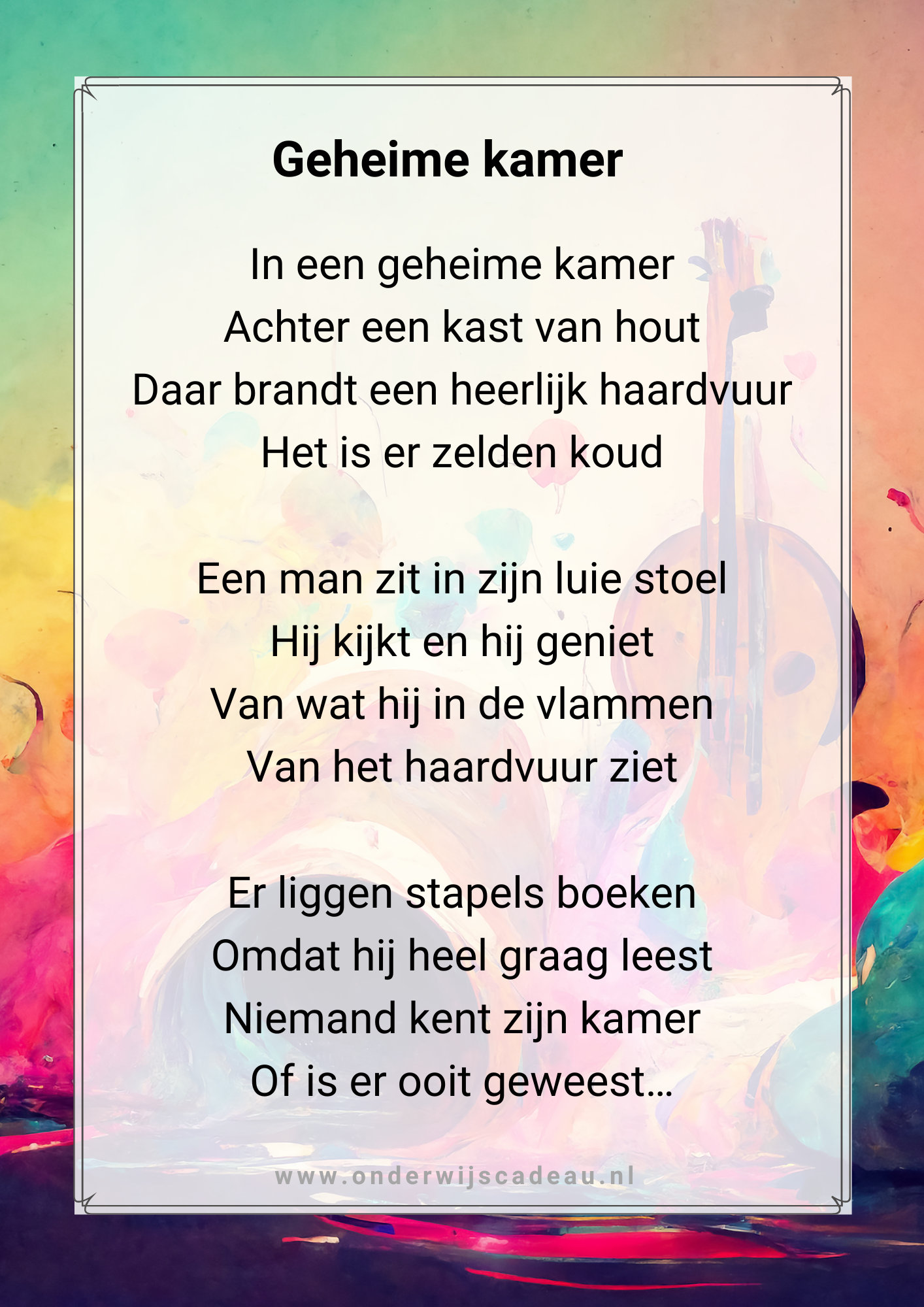 Kampioen in tekenen! - Teken het gedicht - NT2-versie - Niveau 3