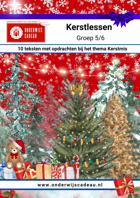 Kerstlessen - Groep 5/6 - 10 teksten met opdrachten bij het thema Kerstmis