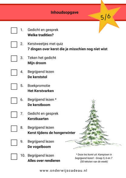 Kerstteksten (groep 3 t/m 8)