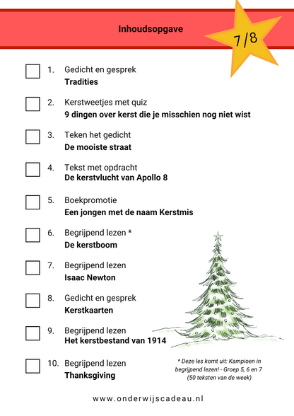 Kerstteksten (groep 3 t/m 8)