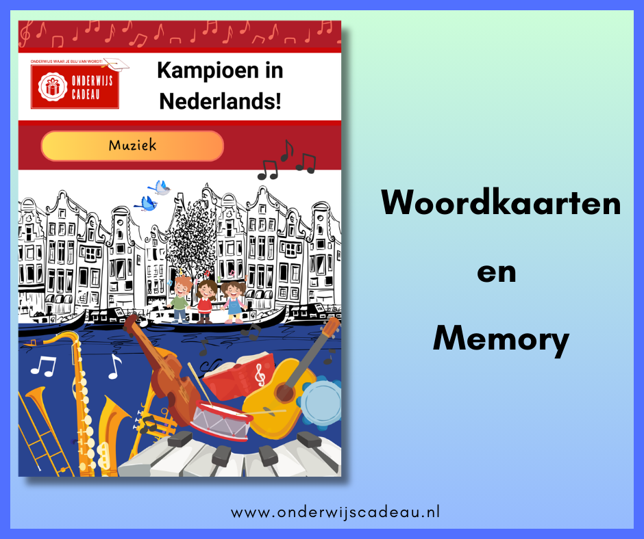 Muziek (NT2) - Woordkaarten en memory