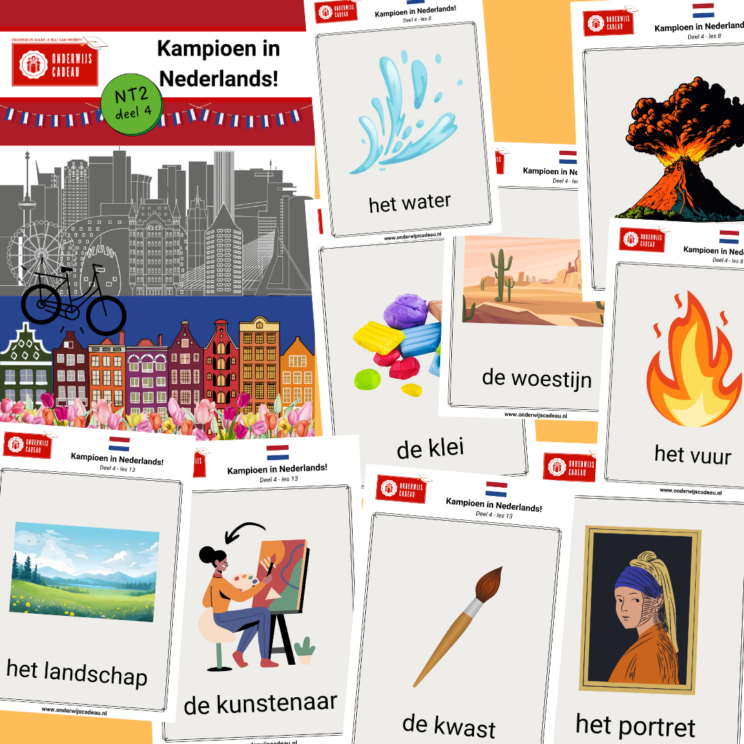 Woordkaarten - Kampioen in Nederlands! - NT2 - Deel 4