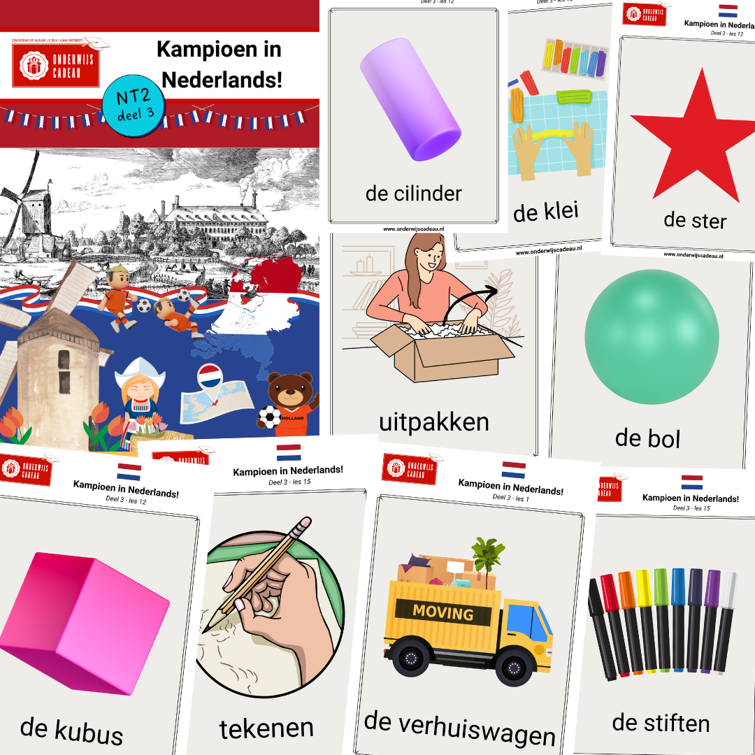Woordkaarten - Kampioen in Nederlands! - NT2 - Deel 3