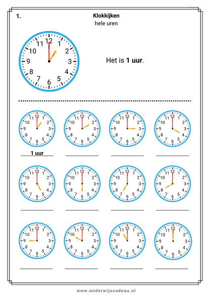 Klokkijken - Deel 1 (Analoog)