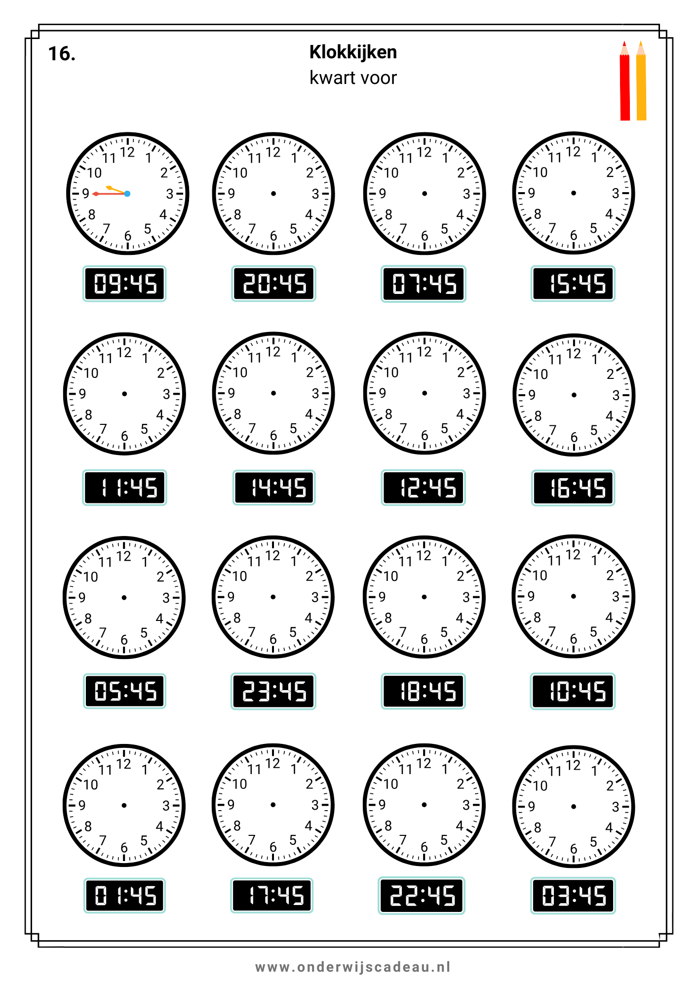 Klokkijken - Deel 2 (Digitaal)