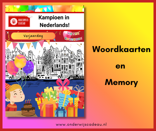 Verjaardag (NT2) - Woordkaarten en memory