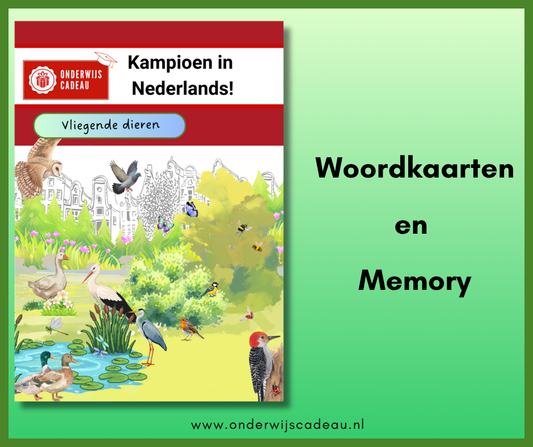 Vliegende dieren (NT2) - Woordkaarten en memory