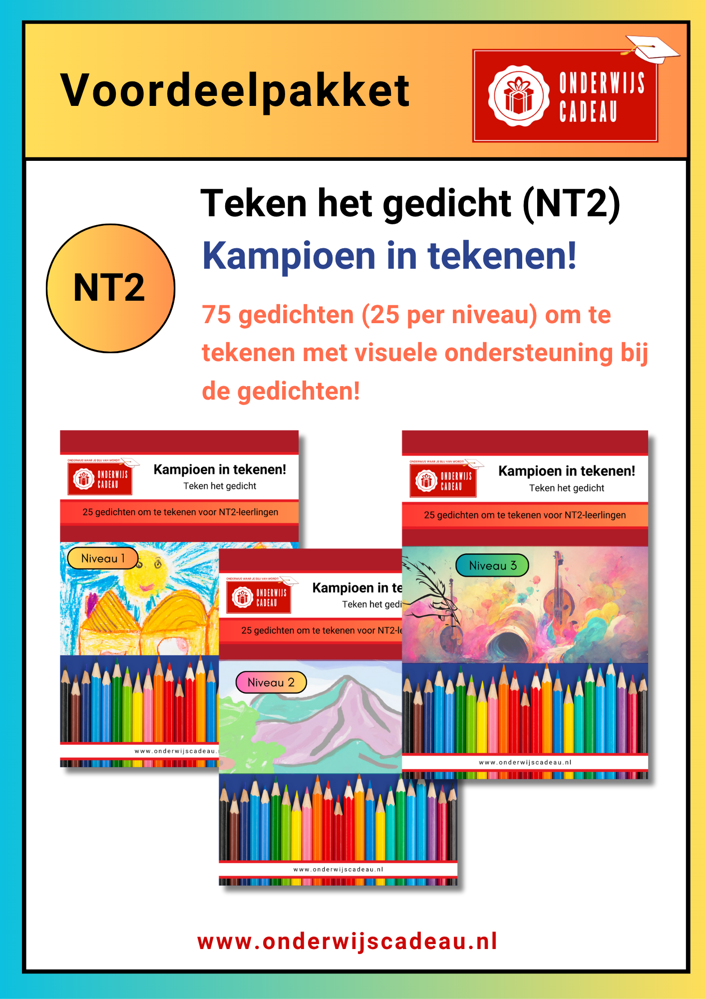 Voordeelpakket - Kampioen in tekenen! - Teken het gedicht (NT2)