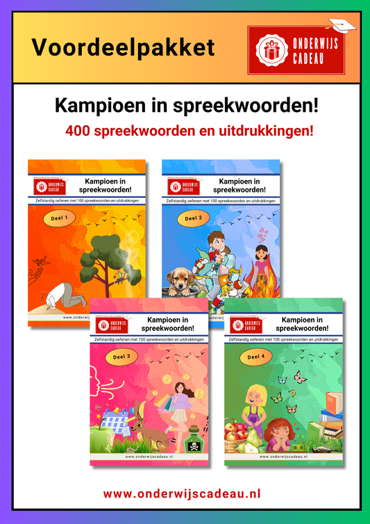 Voordeelpakket: Kampioen in spreekwoorden!