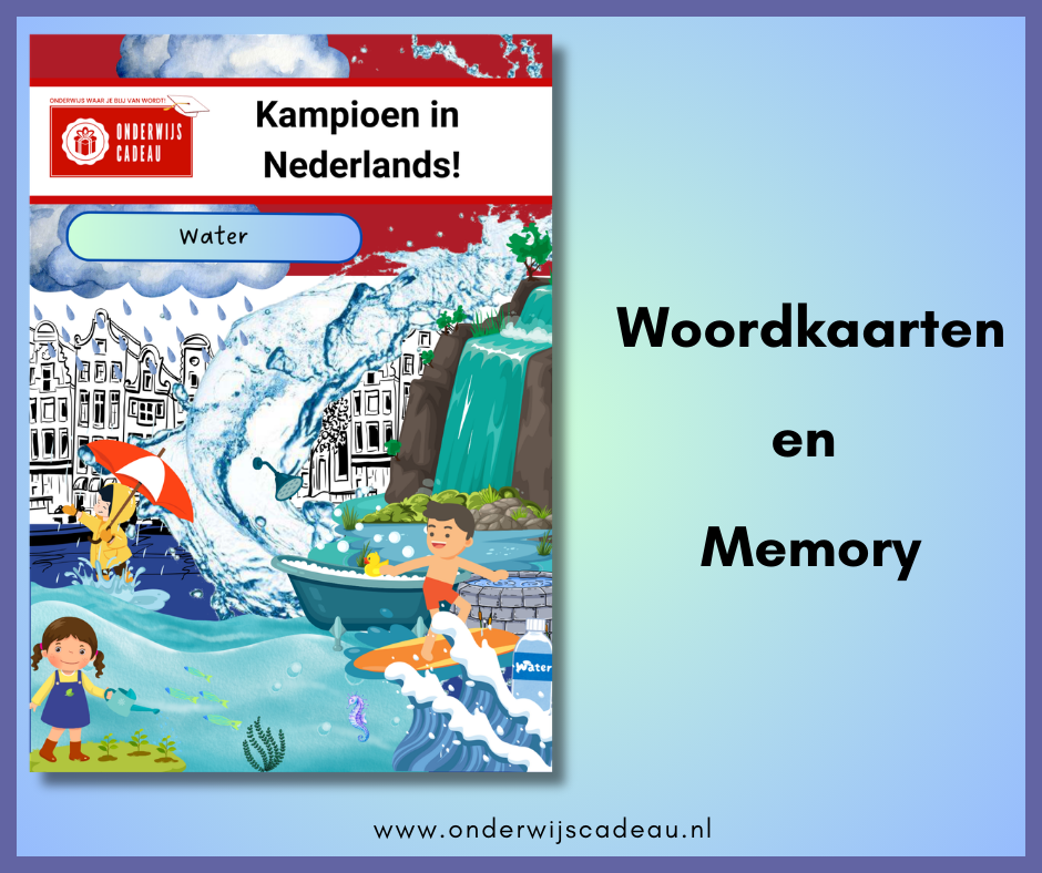 Water (NT2) - Woordkaarten en memory