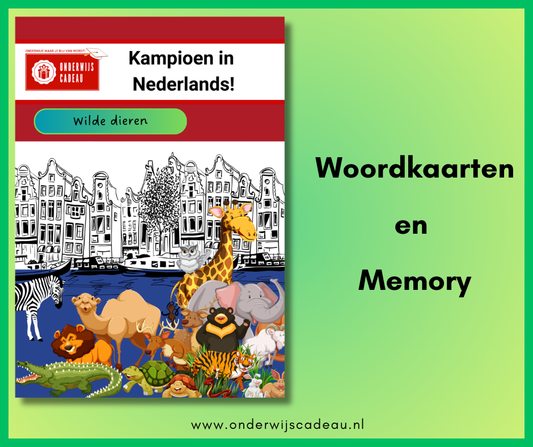 Wilde dieren (NT2) - Woordkaarten en memory