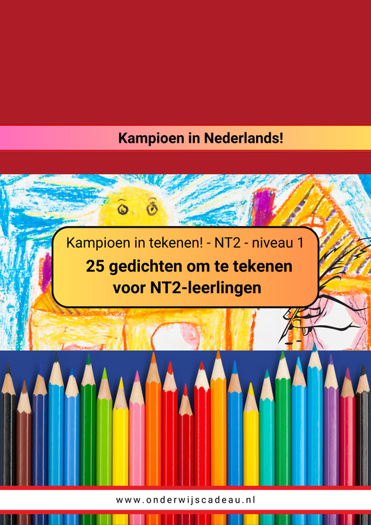 Teken het gedicht (NT2) - Niveau 1
