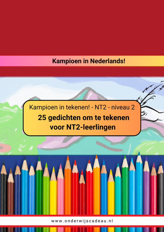 Teken het gedicht (NT2) - Niveau 2